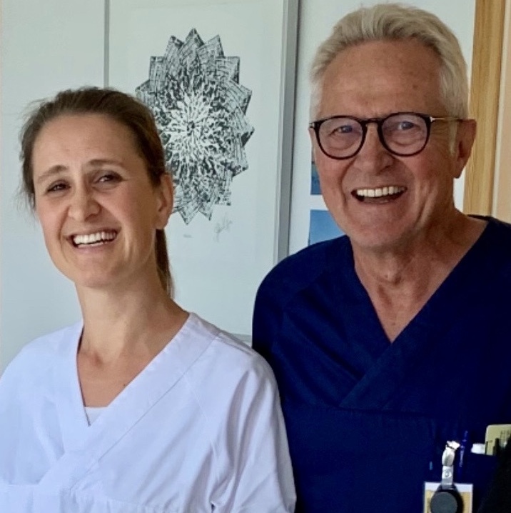 Barnelegene Hans Petter Fundingsrud og Elin Drivenes