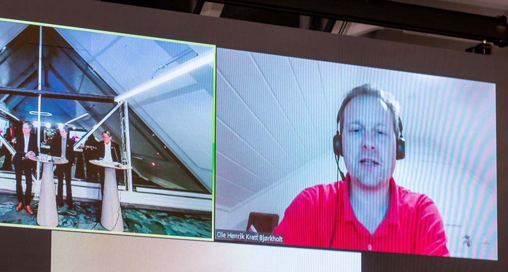 Ole Henrik Bjørkholt i digital debatt foto vidar sandnes