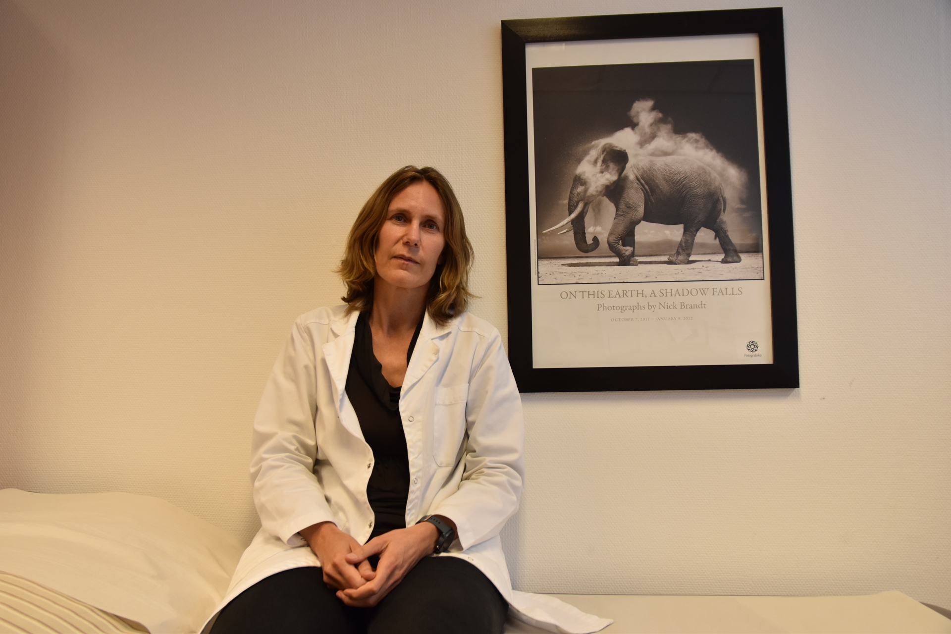 Kjersti Nøkleby i legefrakk