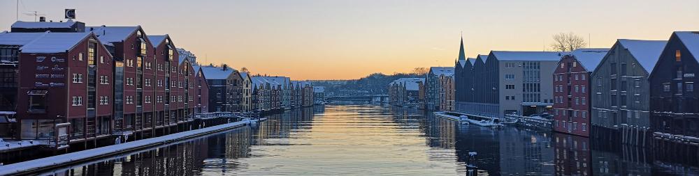 vinterbilde fra Trondheim