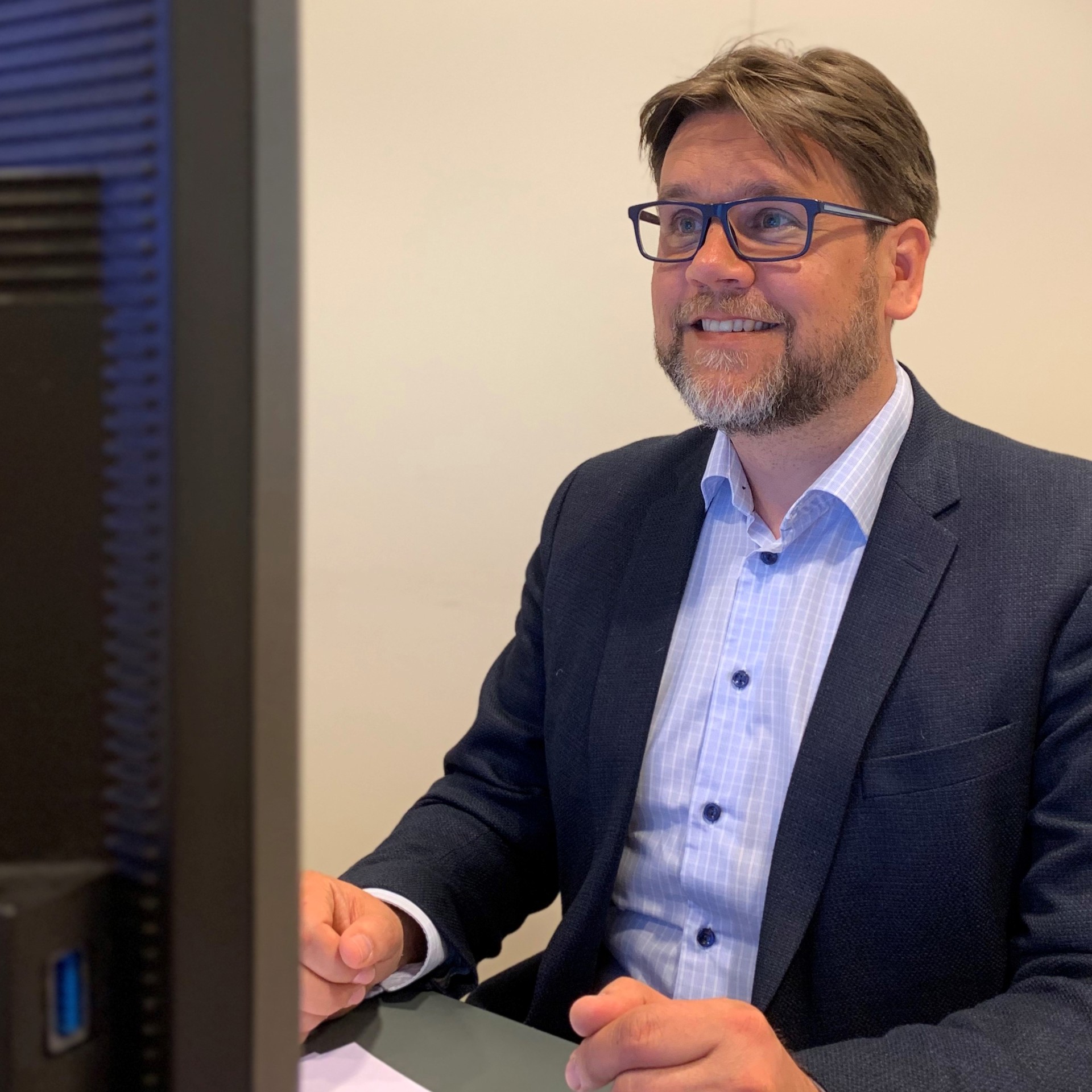 Leder Nils Kristian Klev på landsrådsmøte