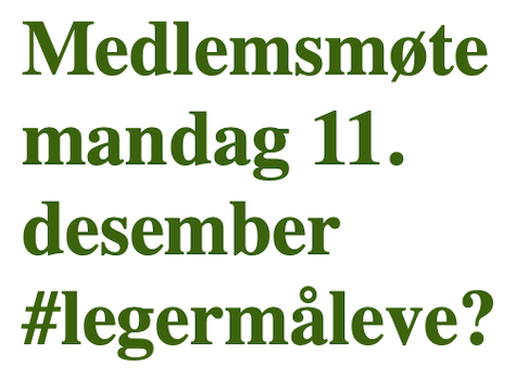 Heading med dato og tema