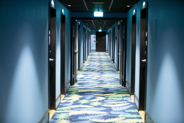 Bilde av en hotellkorridor hos Thon Hotell