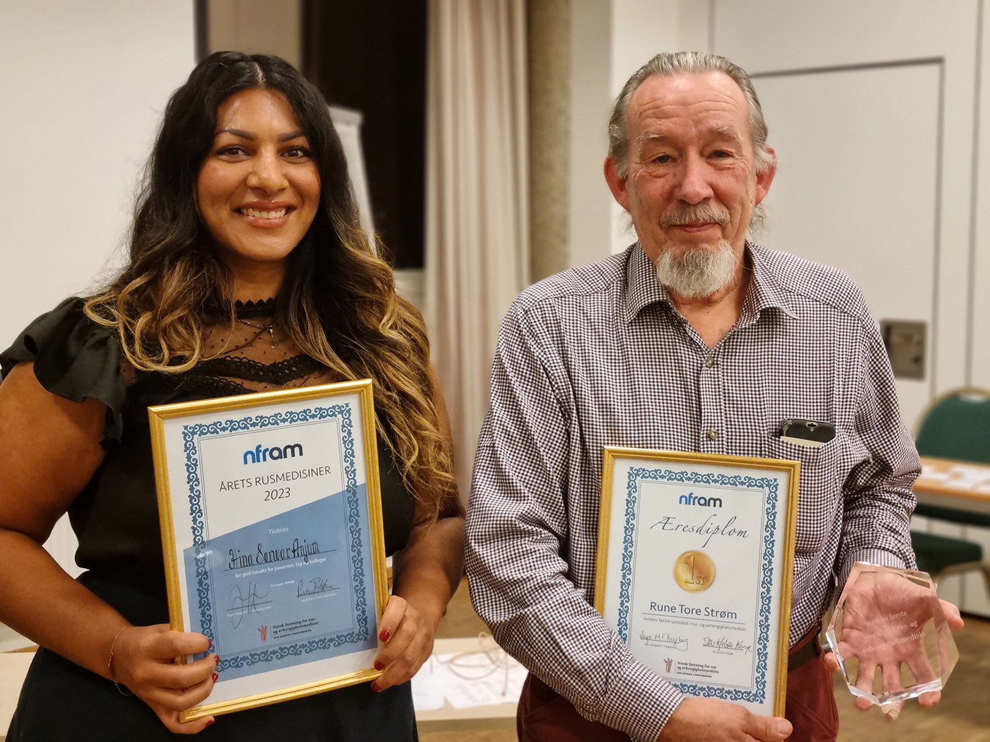 Bilde av Hina Anjum og Rune Tore Strøm