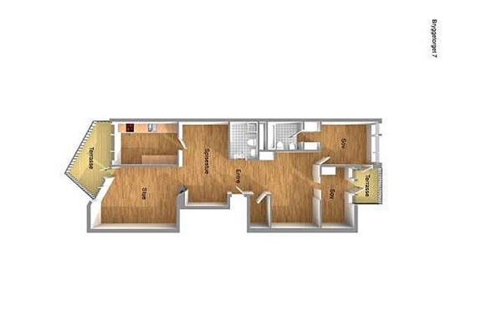 Utsnitt av Overlegeforeningens leilighet.