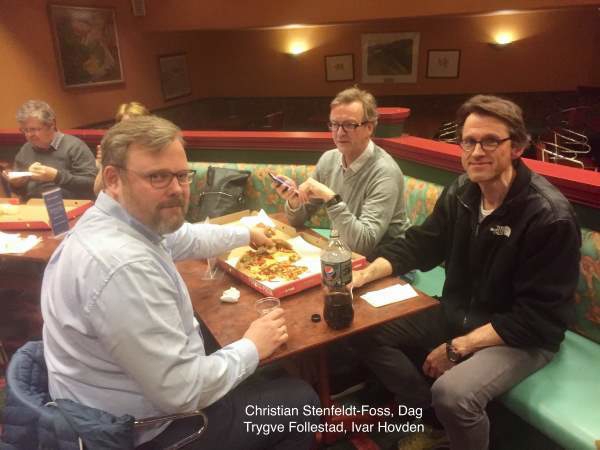 Pizza og hygge. Foto: privat