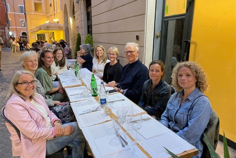 Bilde av den norske delegasjonen i Roma. Foto: Lene Sleire/Cecilie Lilletvedt