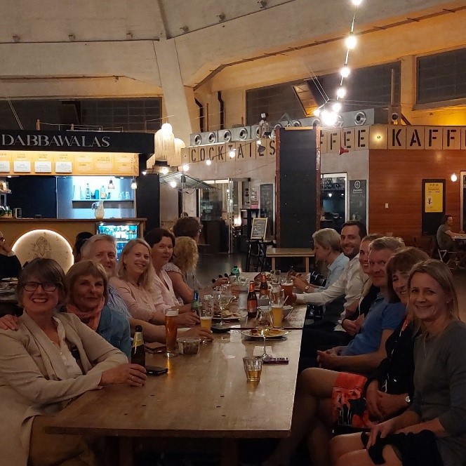 Markthalle. Hyggelig å treffe kollegaer! Foto: Marius Lund Iversen