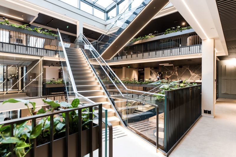 Bilde av trappen i Legenes hus. Foto: Legeforeningen/Thomas B. Eckhoff