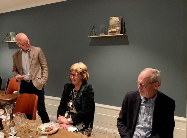 Årets buskerudlege 2020. Bilde fra hyllesten av Overlege Kjell Berget.