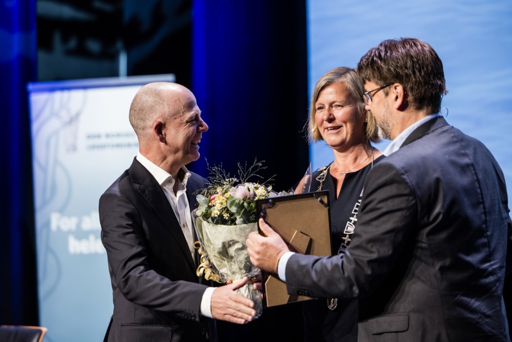 Nils Kristian Klev, Jostein Gleditsch og Anne-Karin Rime. Foto: Legeforeningen/Thomas B. Eckhoff