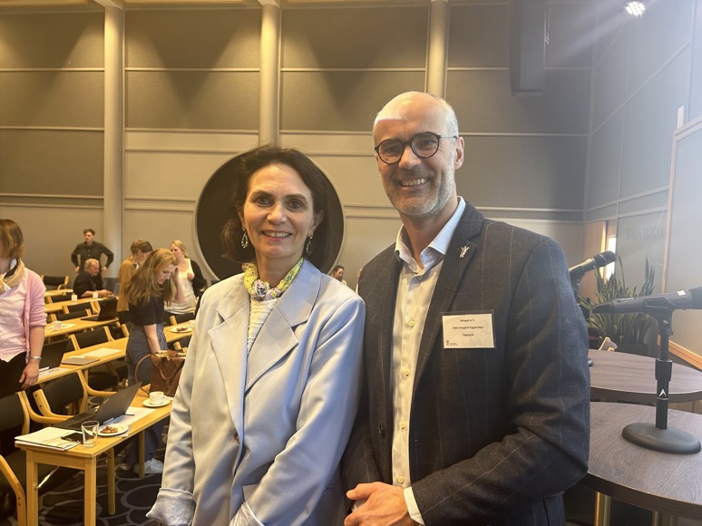 Ny leder i fagstyret Ståle O. Sagabråten og ny nestleder Gry Dahle. Foto: Legeforeningen