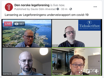 FOTO: Skjermdump facebook/legeforeningen
