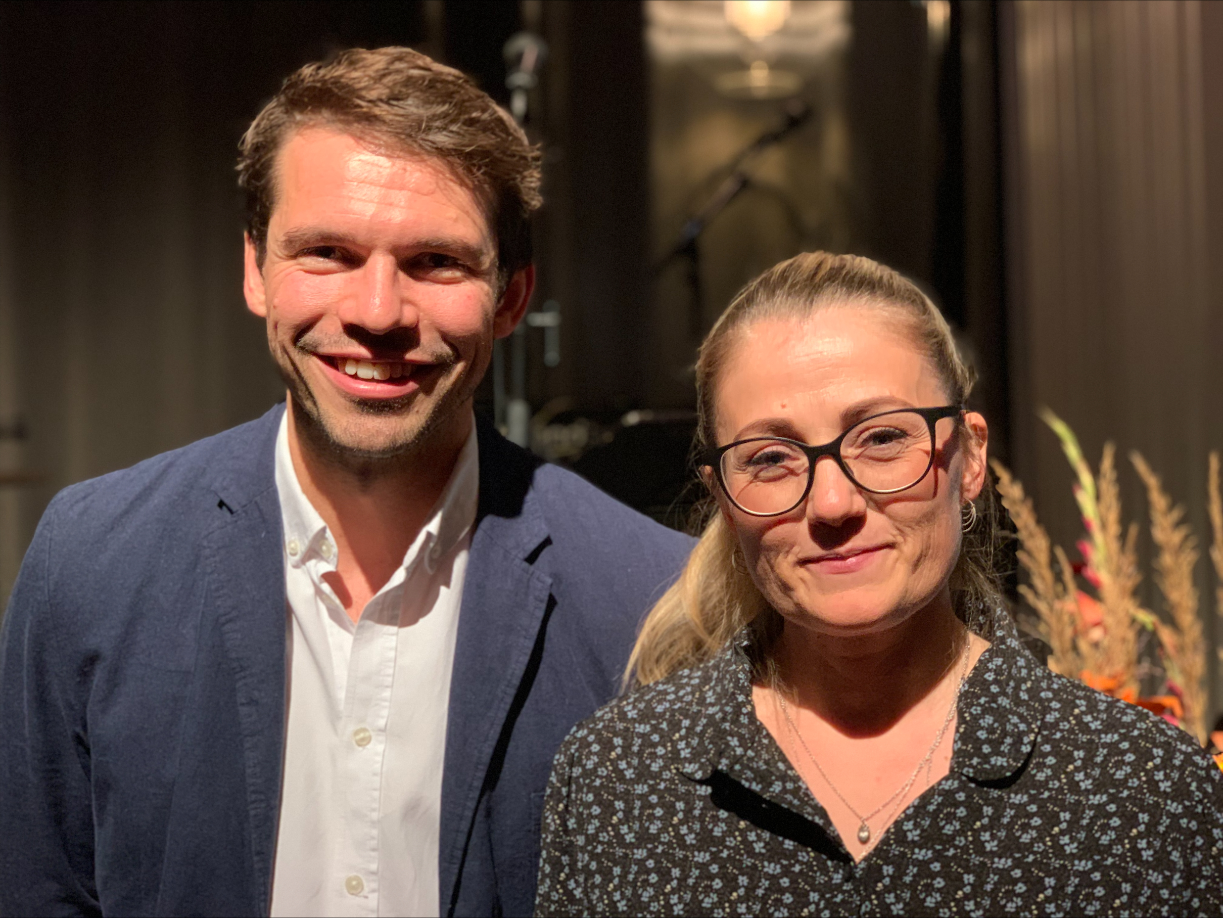 Mann og dame. Trygve Sølberg Ellingsen og Tonje Rambøll Johannessen. Foto Håvard Skjellegrind