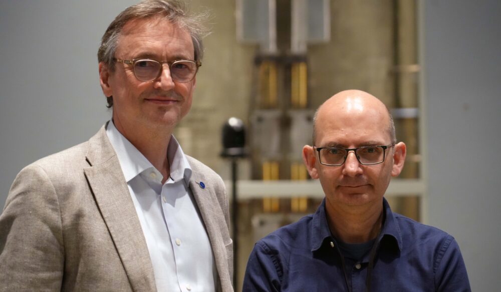 Forhandlingsleder for Akademikerne i Oslo Julius Okkenhaug og forhandlingssjef i Oslo kommune Harald Nævdal. Foto: Akademikerne