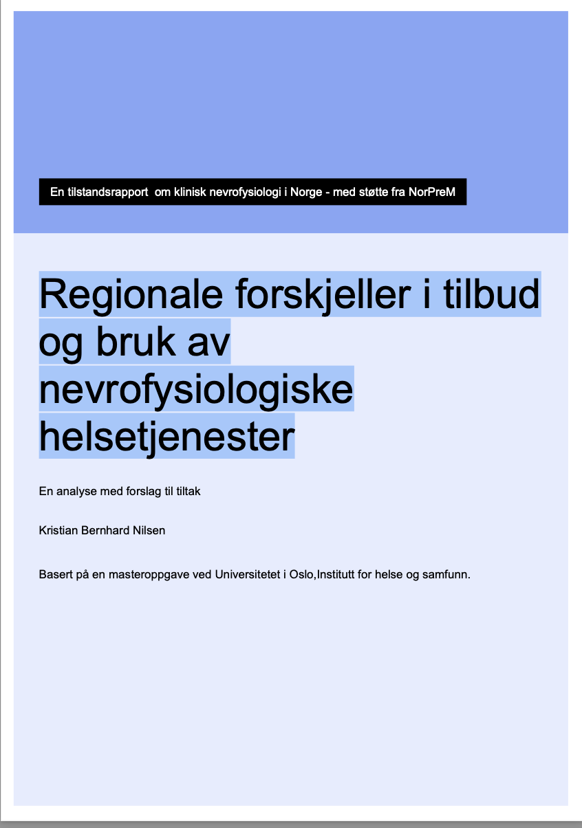 Rapport Regionale forskjeller i KNF