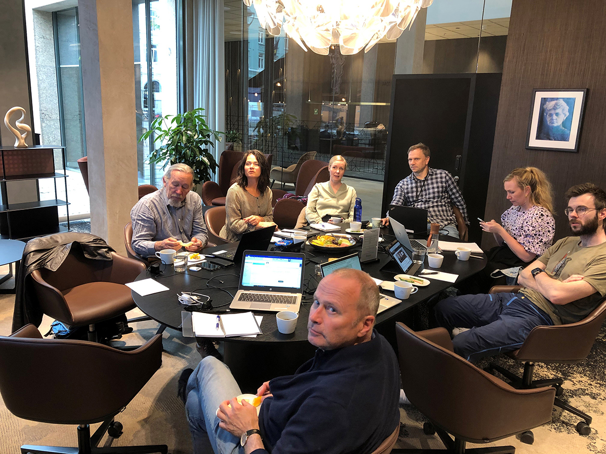 Bilde fra NFRAM sitt styremøte.