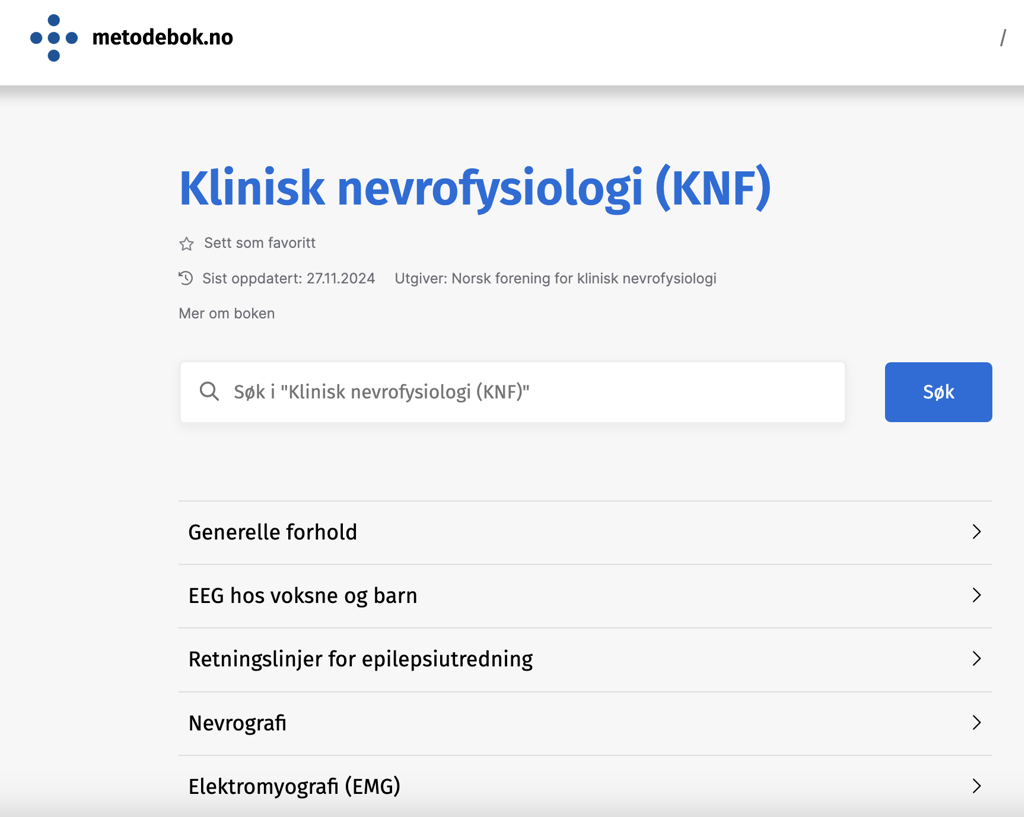 Medtodebok KNF forside