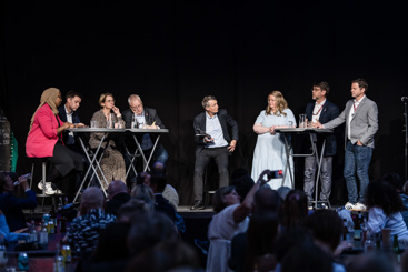 Deltagere i debatten under landsstyremøtet. Foto: Legeforeningen/Thomas B. Eckhoff