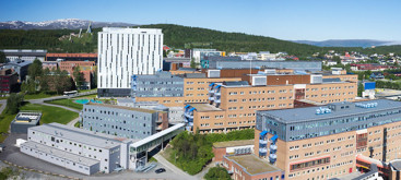 Dronebilde UNN sykehuset