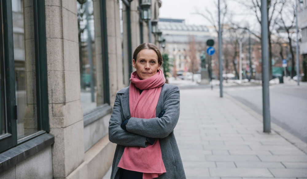 Leder i Akademikerne Lise Lyngsnes Randeberg er glad for at regjeringen har lyttet. Foto: Akademikerne/​Tobias Willumstad.