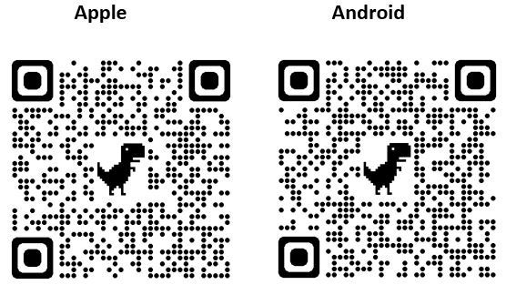 QR-kode for Apple-appen AppinConf, velg appen for din plattform.