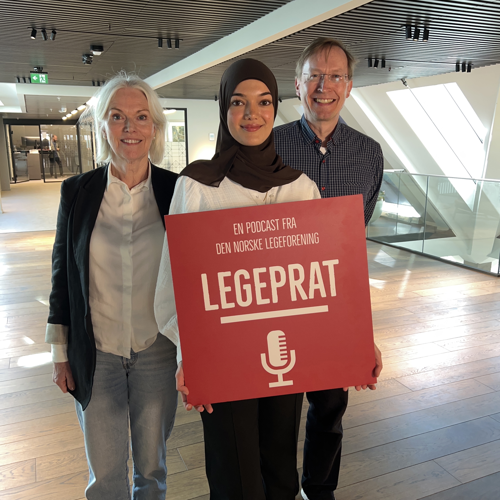 Fra venstre: Berit Bringedal, Afaf Al-Rammahy og Erlend Hem. Foto: Den norske legeforening.