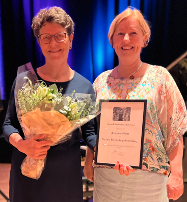 Guro Lillemoen Andersen og Astri Lang (leder NBF)