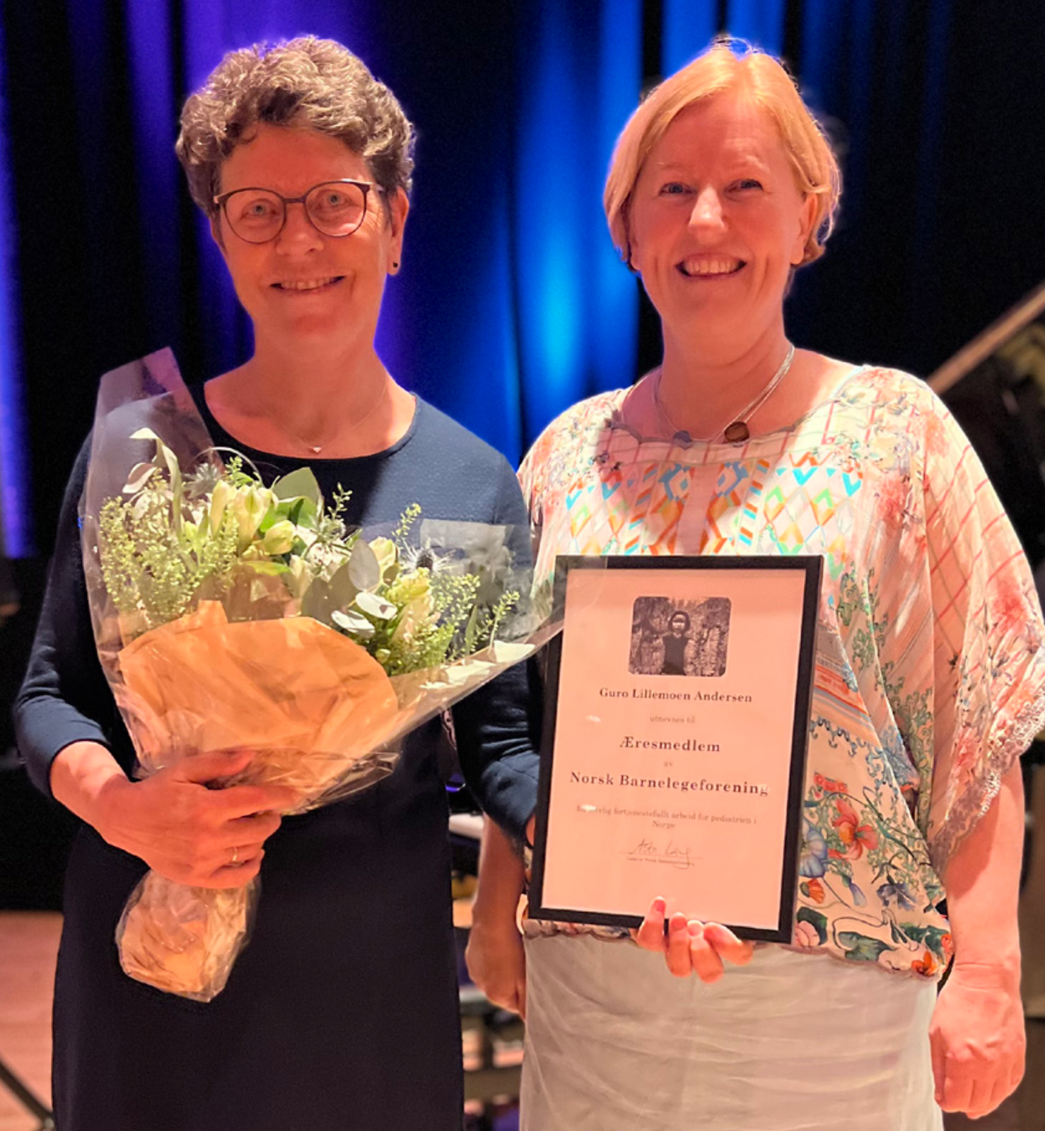 Guro Lillemoen Andersen og Astri Lang (leder NBF)