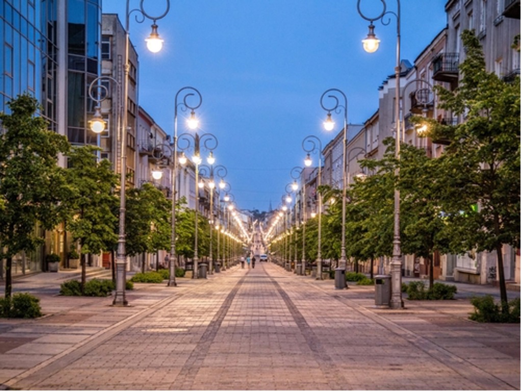 Kielce. Sienkiewicza Street.