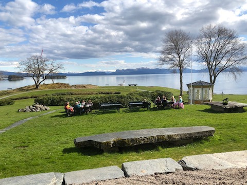 Utsikt fra Solstrand hotell. Foto: Privat