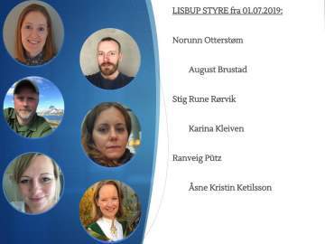 Bilde av styret fra årsmøte 2019