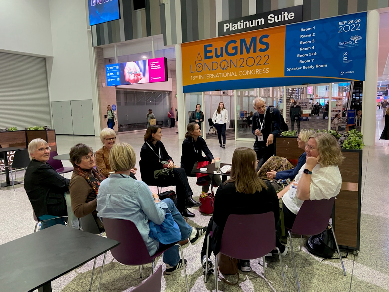 Her er noen av deltakerne fra EuGMS London 2022. Foto: Paal Naalsund.