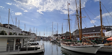 Bilde av brygga i Arendal. Foto: Cecilie Gundersen.