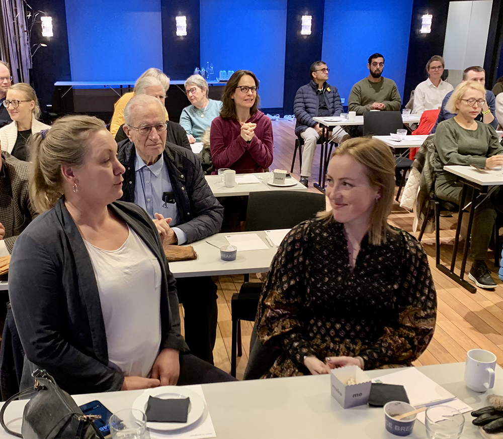 Møteledere Trine Dalegården og Karoline Sunnarvik-Ween. Foto: Jon Storstein