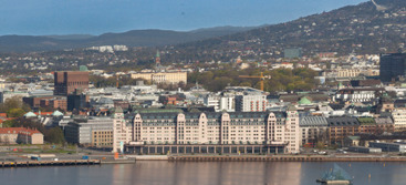 Oslo fra luften. Illustrasjonsfoto: Colourbox.com Fotograf:  Carsten Gulbrandsen