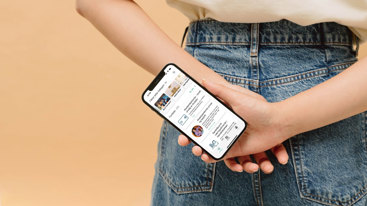 Legeforeningens app på en telefon. Foto: Akademikerne pluss