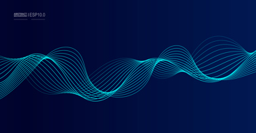 Abstrakte kurver på mørk bakgrunn. Illustrasjon: Istockphoto.com