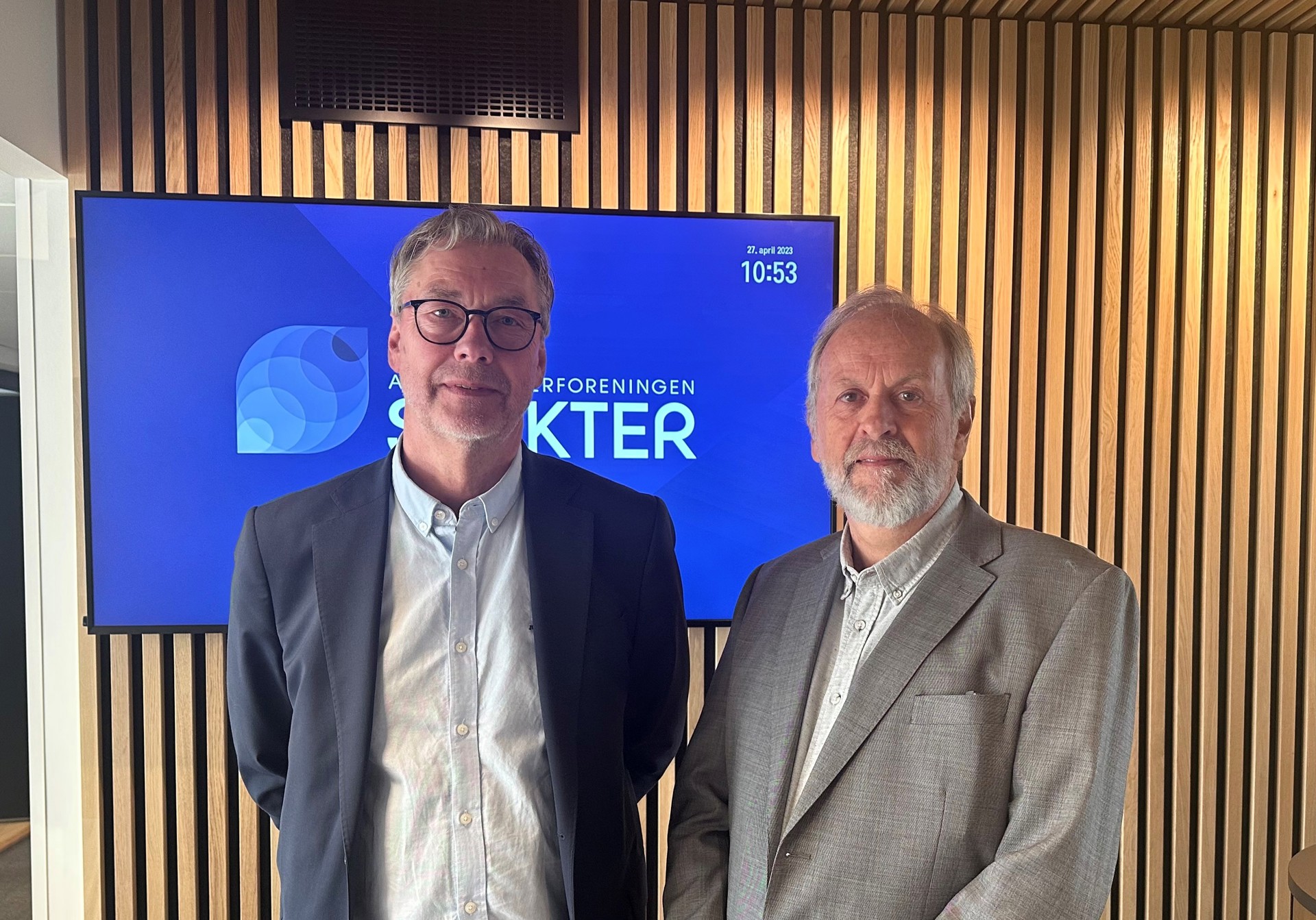 Bjørn Skrattegård i Spekter og Rune Frøyland i Akademikerne helse