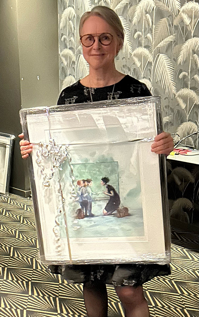 Bildet viser at Siv Kvernmo ble tildelt hedersprisen i 2024