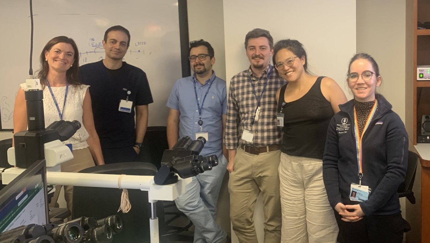 Veronika med amerikanske kollegaer ved MSKCC på konsensusmøte. Foto: Ellen Veronika Vesterfjell.