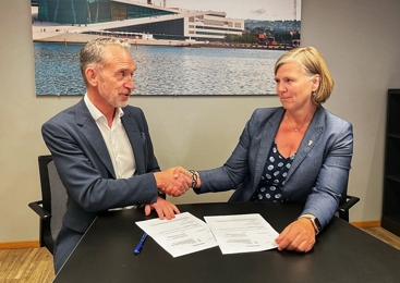 Foto av Gangsø og Anne-Karin Rime