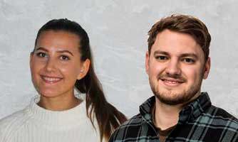 Amanda Høgås og Erlend Sæther