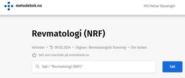 Metodebok norsk revmatologisk forening