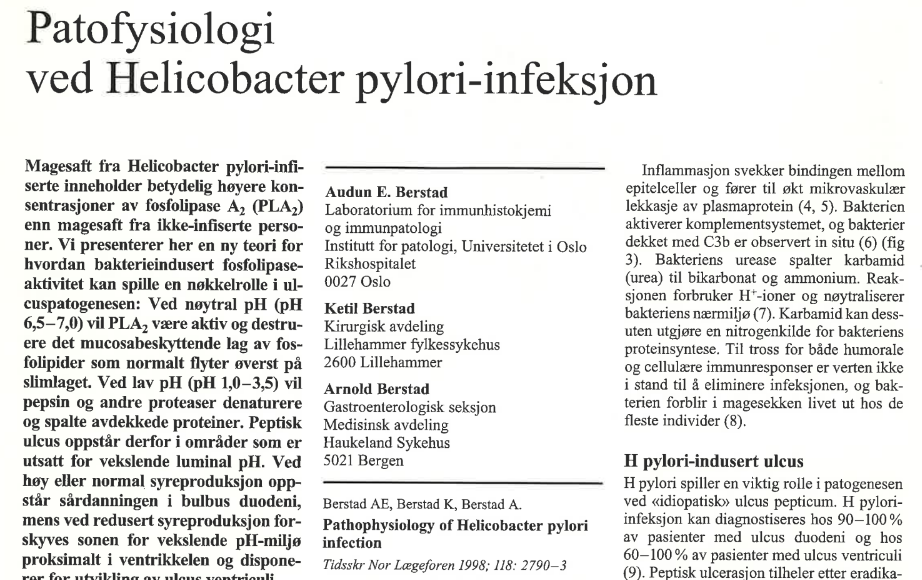 Faksimile av artikkel fra Tdnlf