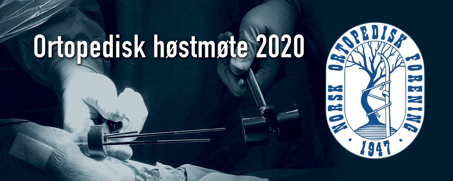 Banner for høstmøtet 2020 ved Greger Lønne