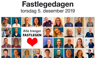 Montasje med mange fastleger