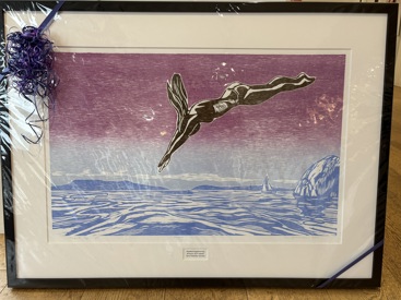 "Stupet", tresnitt av Elin Garielsen