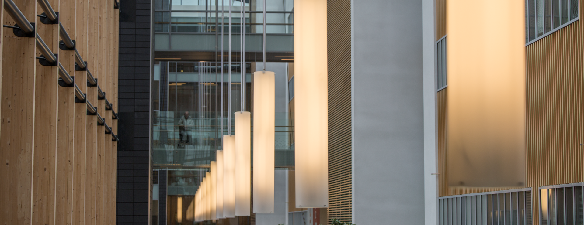 Sykehusbygg fra innsiden av Ahus. Foto: Legeforeningen/Thomas B. Eckhoff