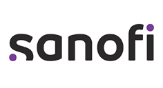 Sanofi sin logo. Dette er en annonse for legemiddelselskapet Sanofi.